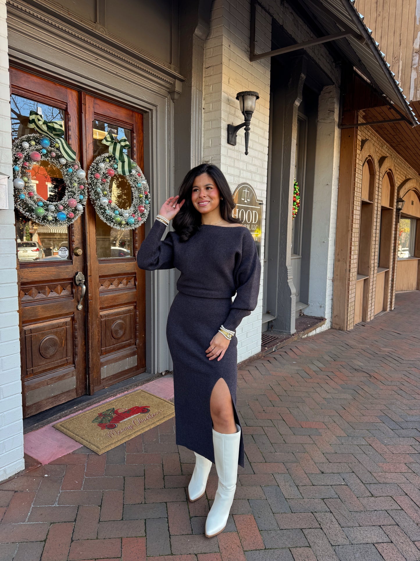 The Winter Evening Knit Dress