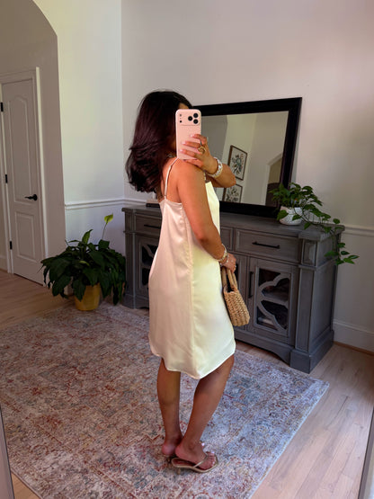 Seashell Satin Beaded Dress