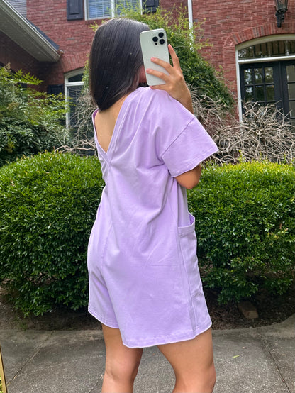 Lilac T-Shirt Romper