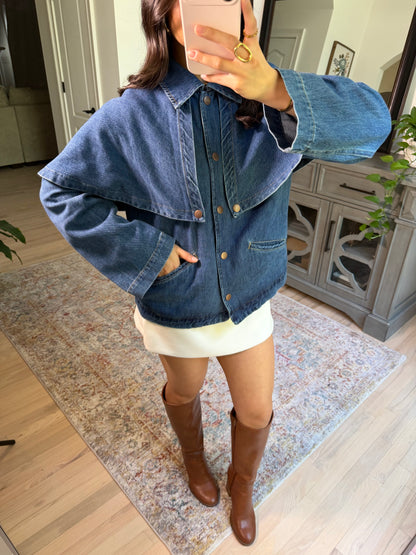 Bluebell Denim Cape Jacket