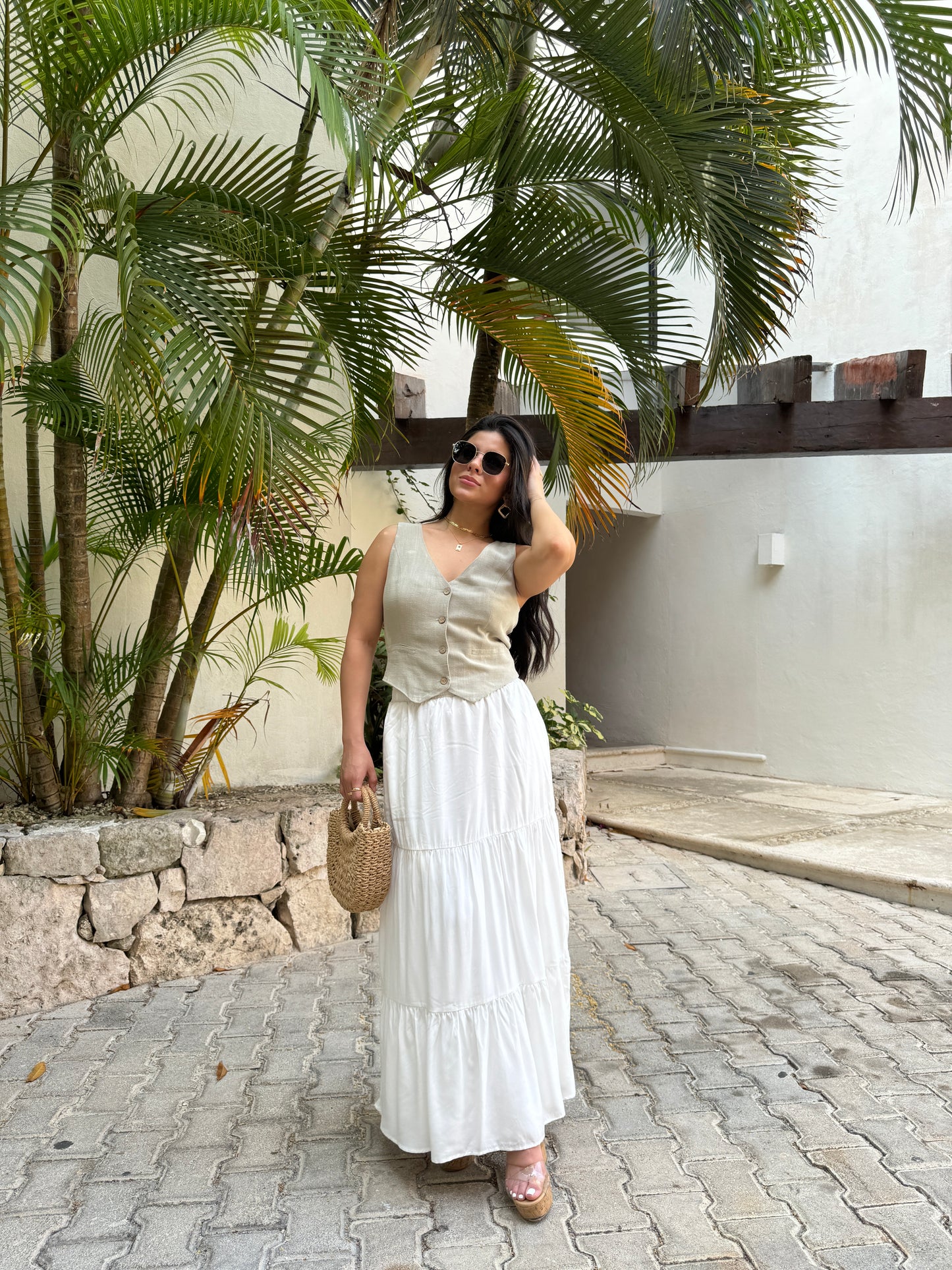 White Maxi Skirt