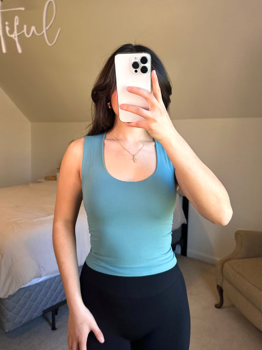 Teal Buttery Soft Tank