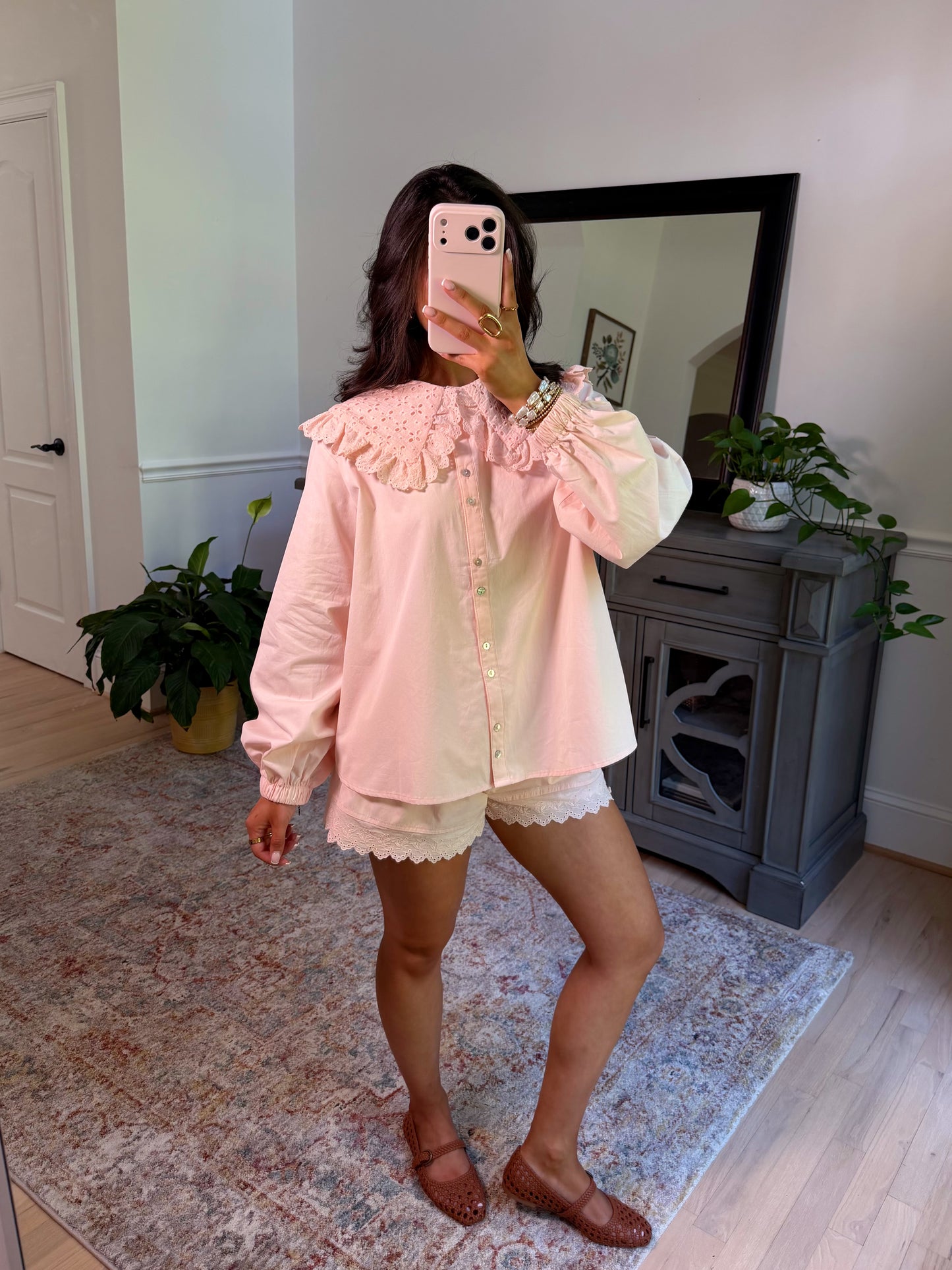 Monroe Baby Pink Shorts