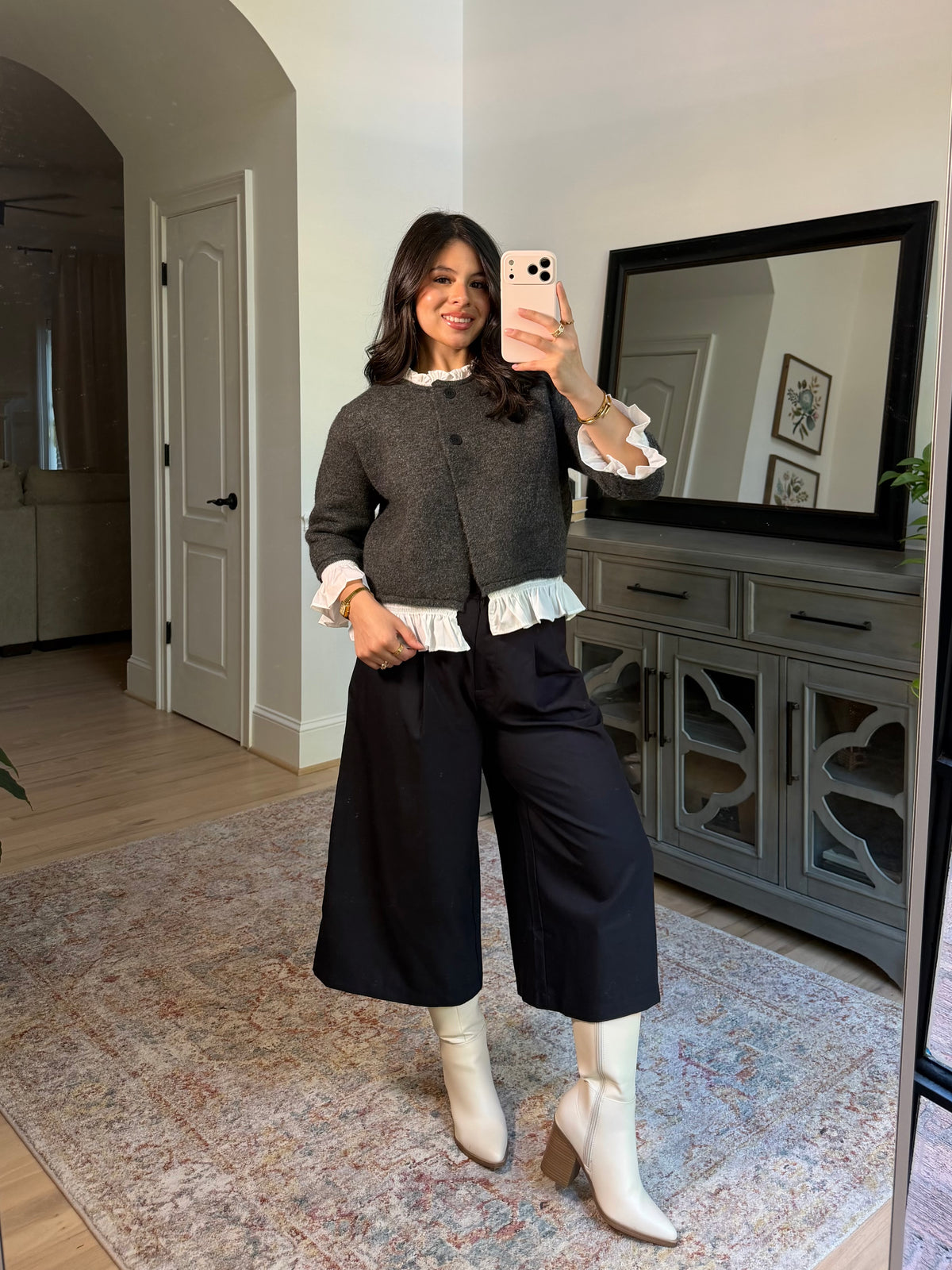 Camille Poplin Cardigan Sweater