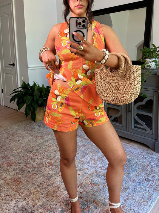 Tropical Fruit Paradise Shorts