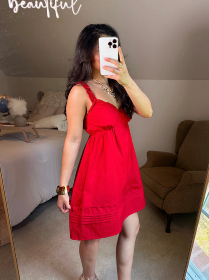 Red Babydoll Dress