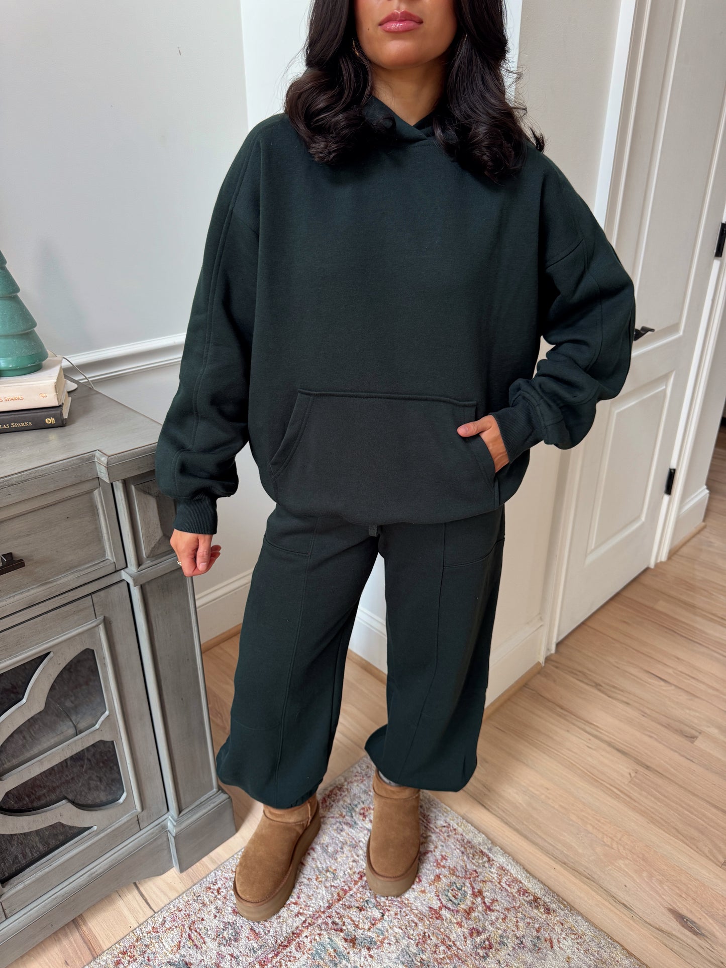 Forest Green Hoodie & Jogger Set