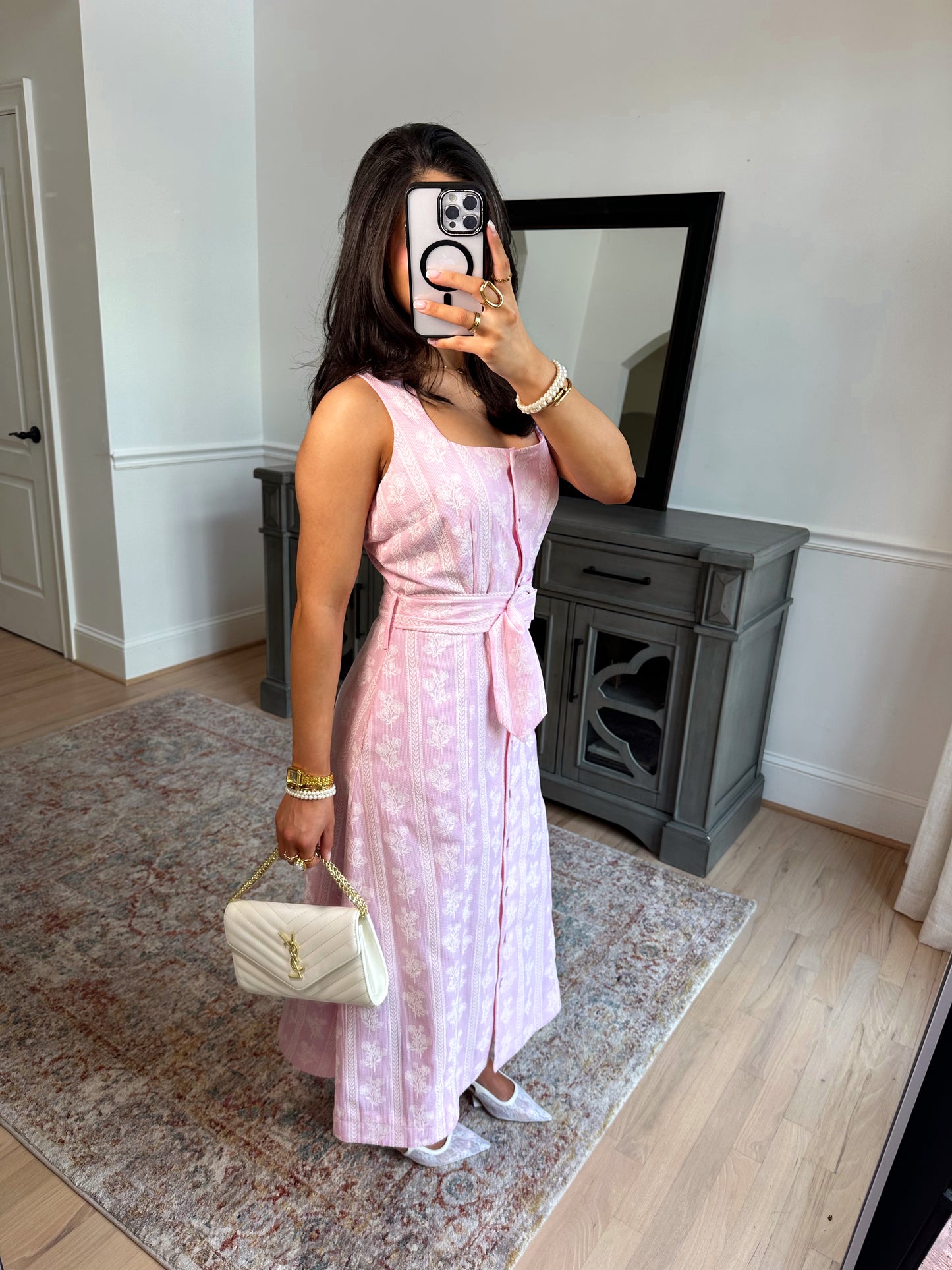 Rosalie Belted Midi Dress