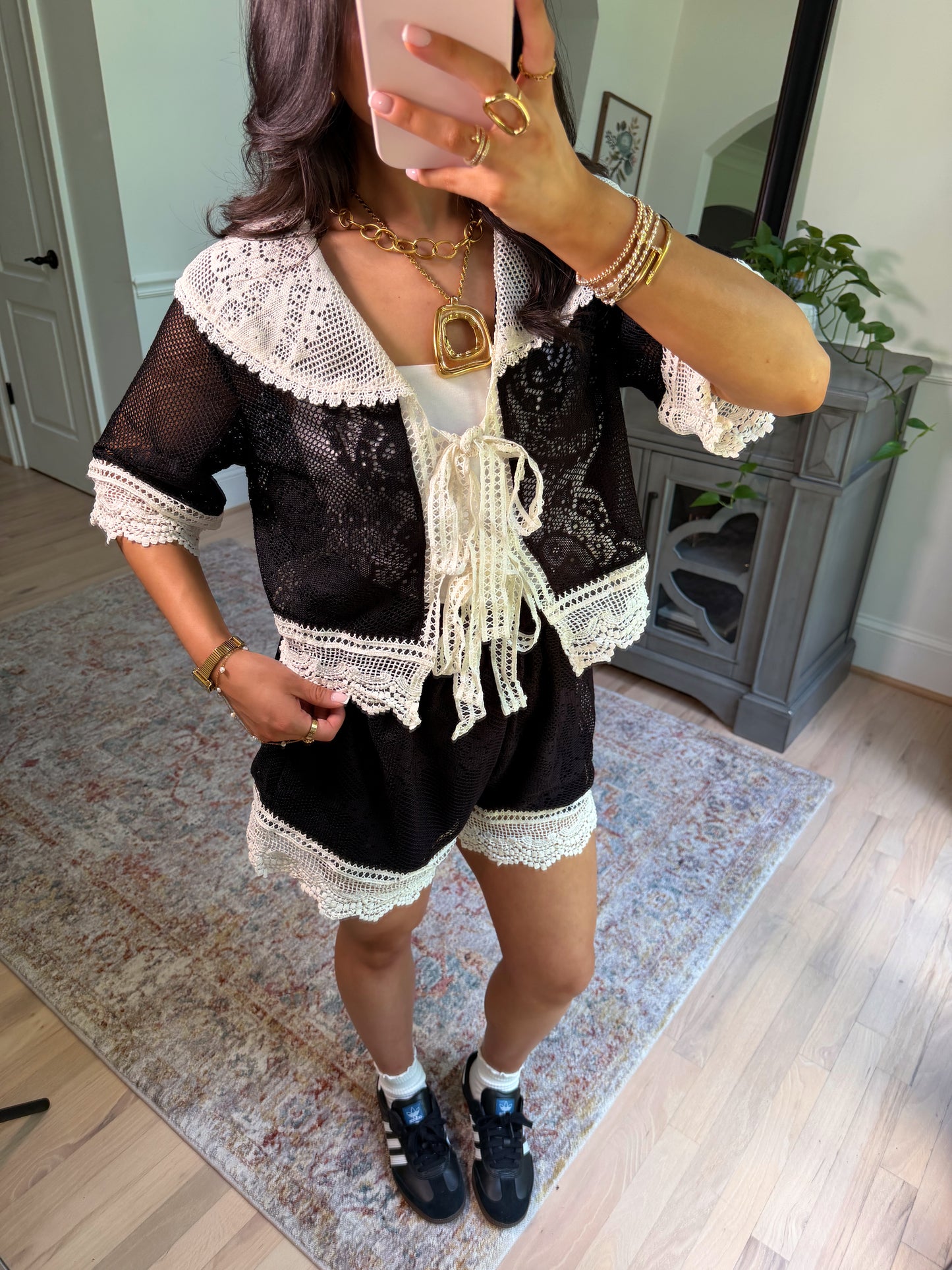 Vivienne Lace Knit Set