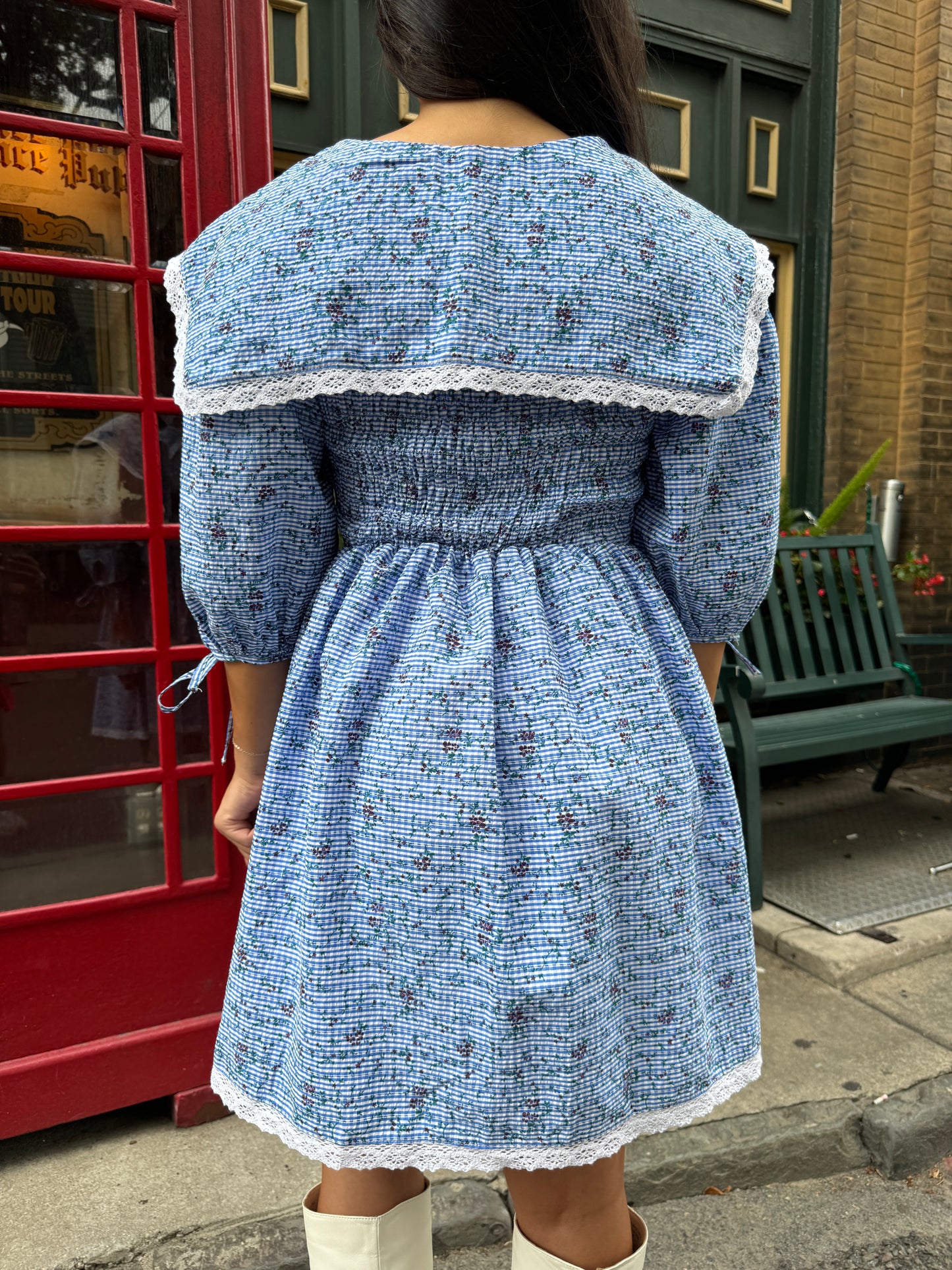 Baby Blue Peter Pan Collared Dress