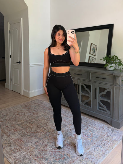 Black Contour Sports Bra