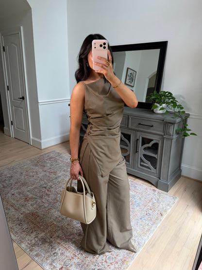 The Chestnut Mocha Top & Pant Set