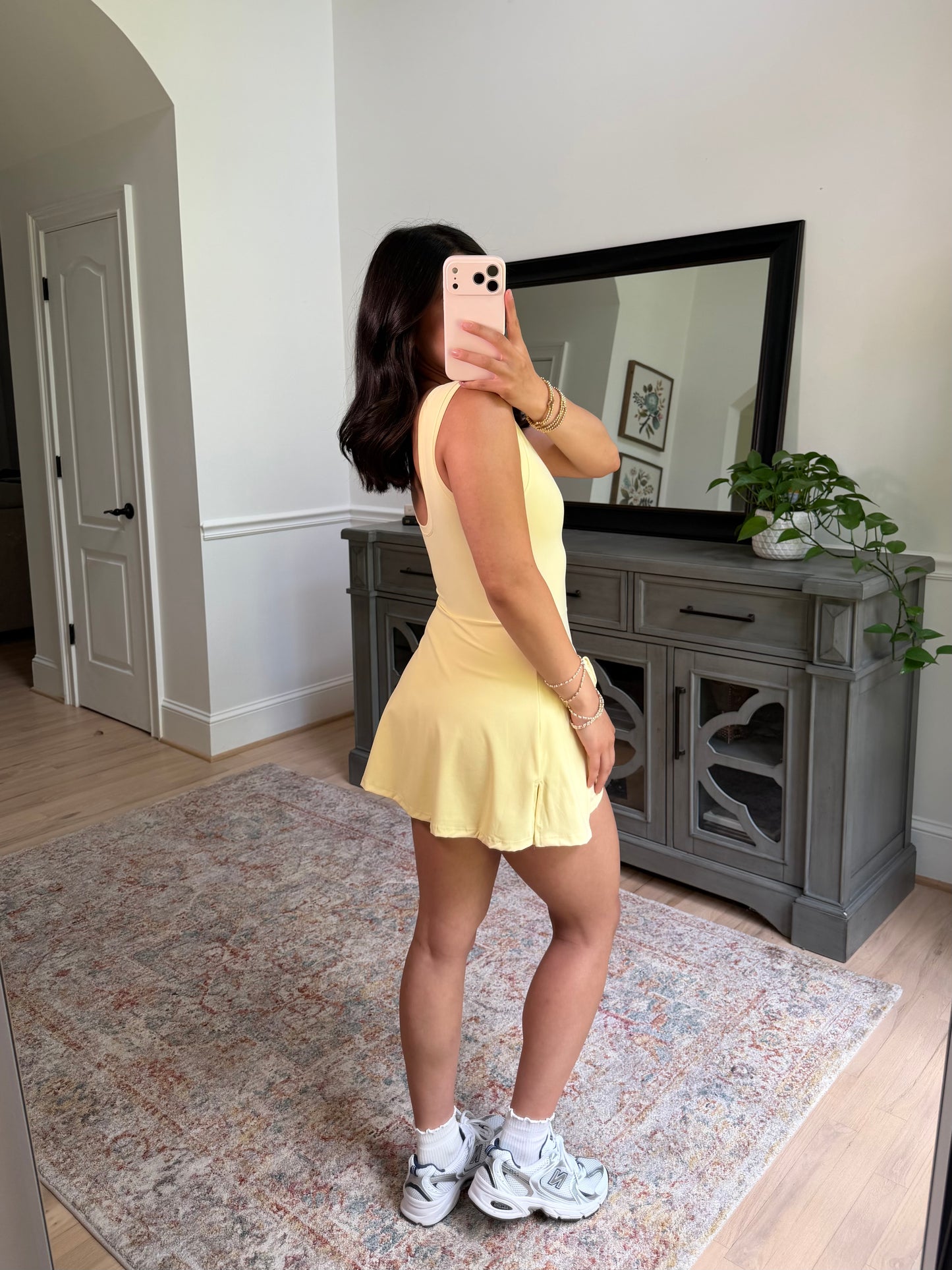 Yellow Wrap Active Romper