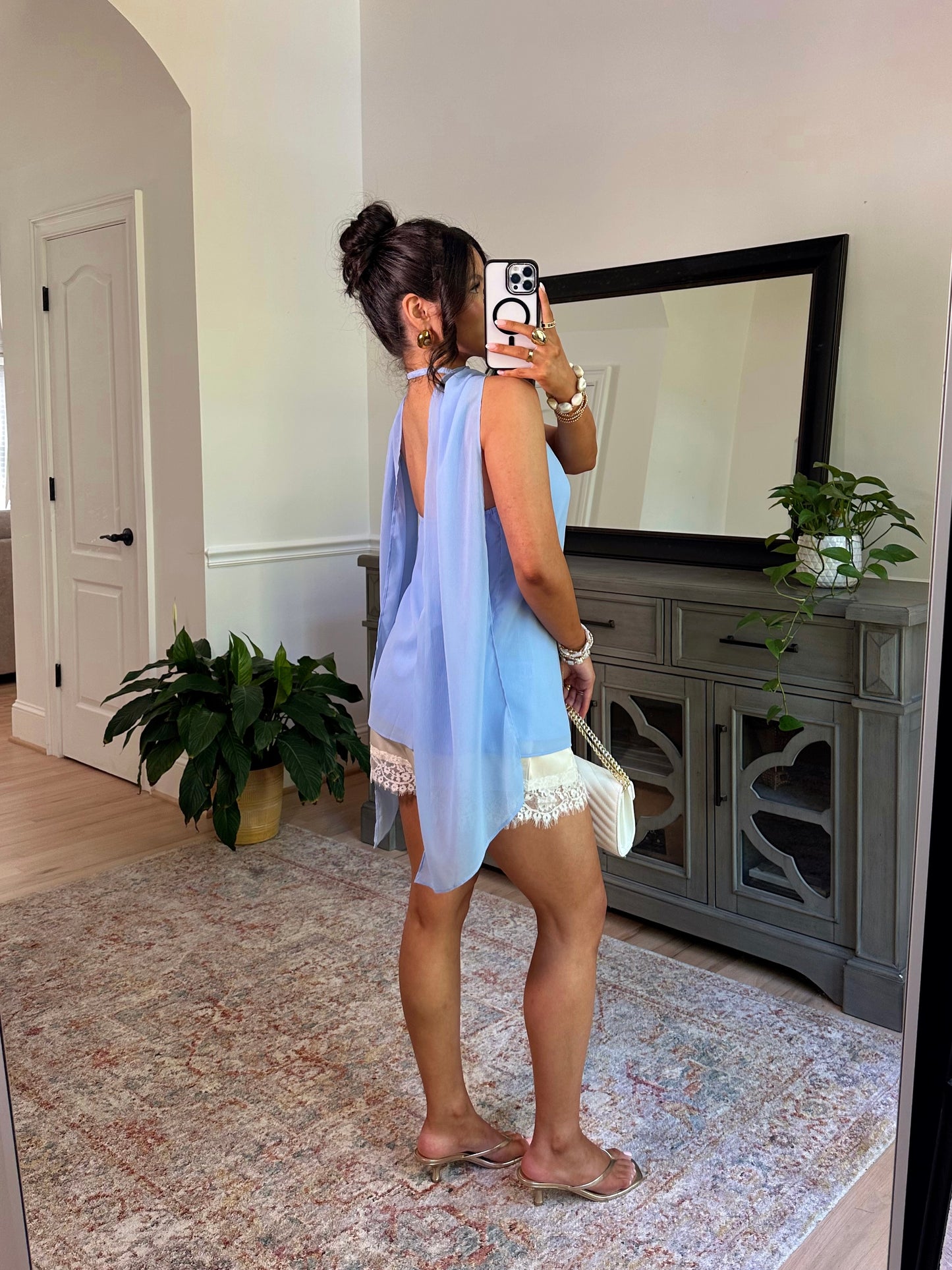 Golden Tide Drape Top