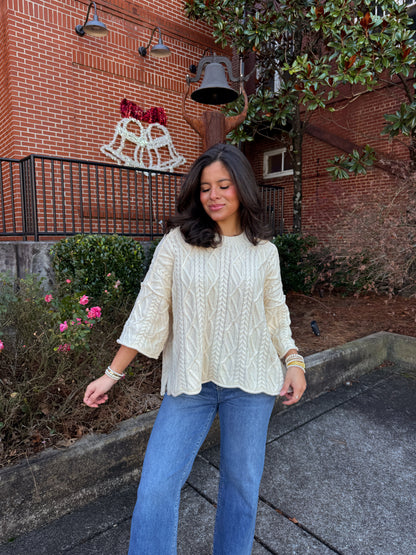The Belmont Cable Knit Sweater