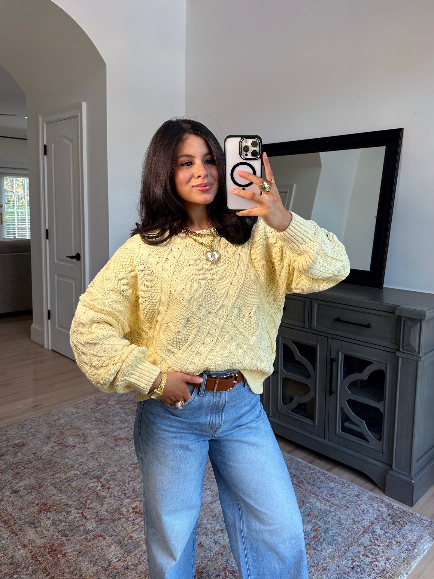 Honey Bloom Knit Sweater