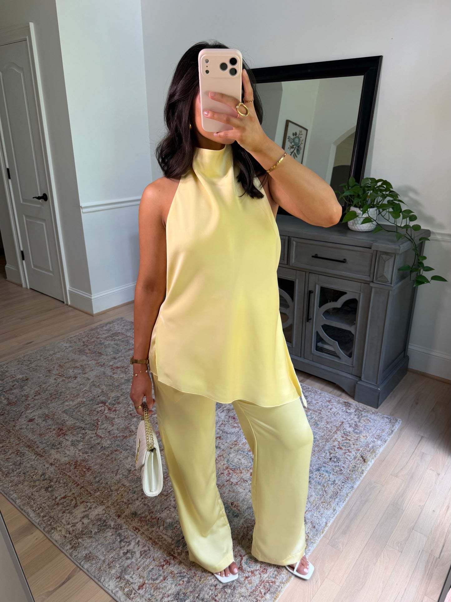 The Daisy Lane Satin Top & Pant Set