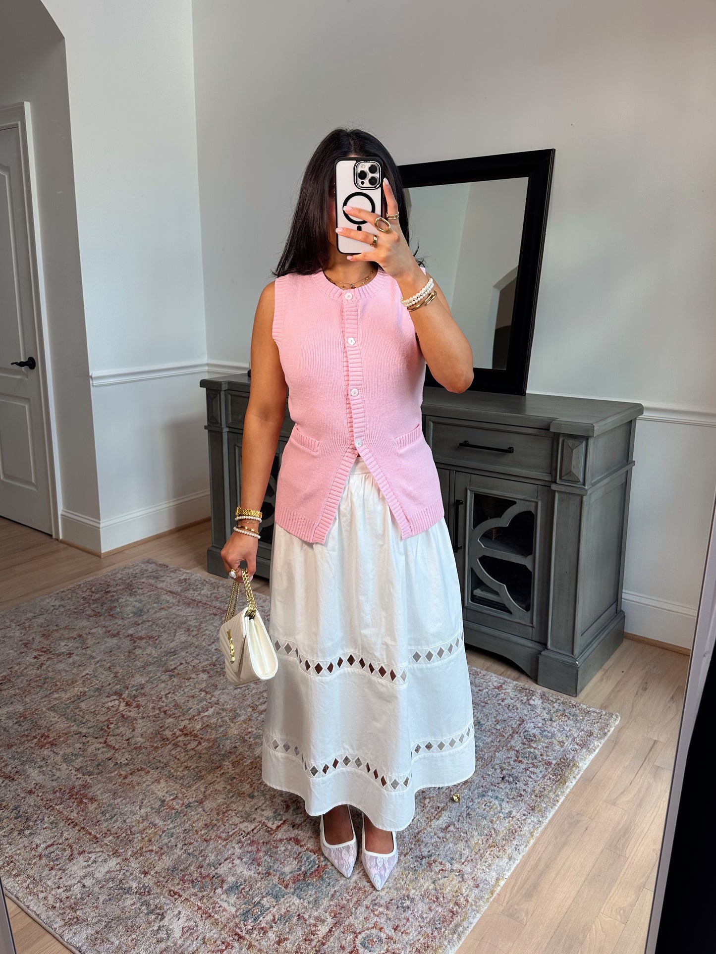 Celeste Knit Button-Up Vest