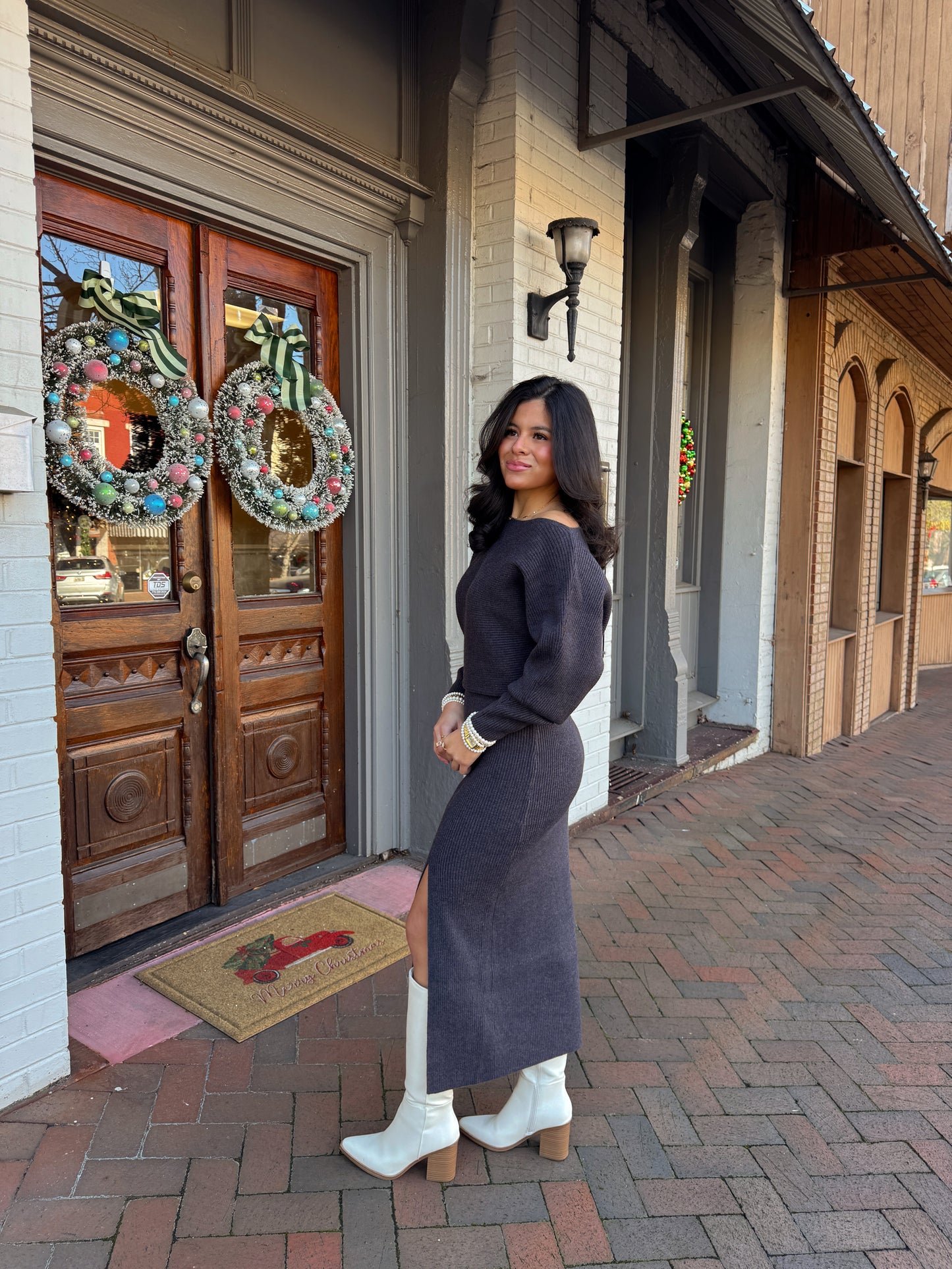 The Winter Evening Knit Dress