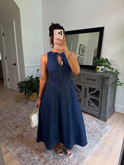 Bluebell Denim Drop Waist Dress