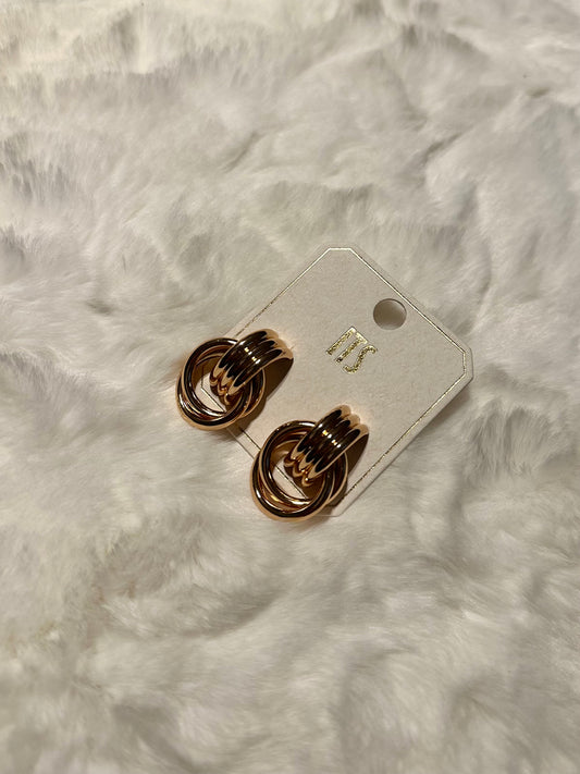 Multi Hoop Gold Earrings