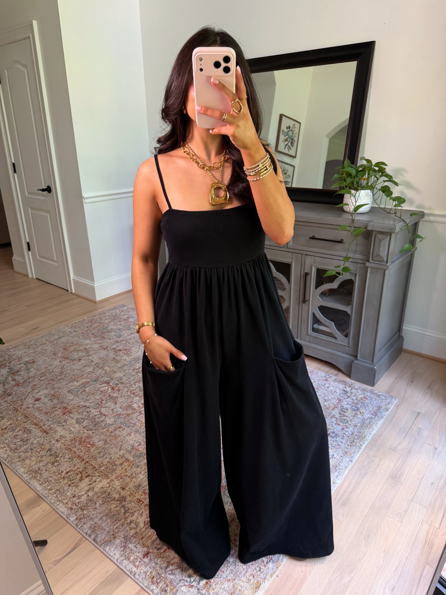 Weekend Muse Black Jumpsuit