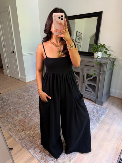 Weekend Muse Black Jumpsuit