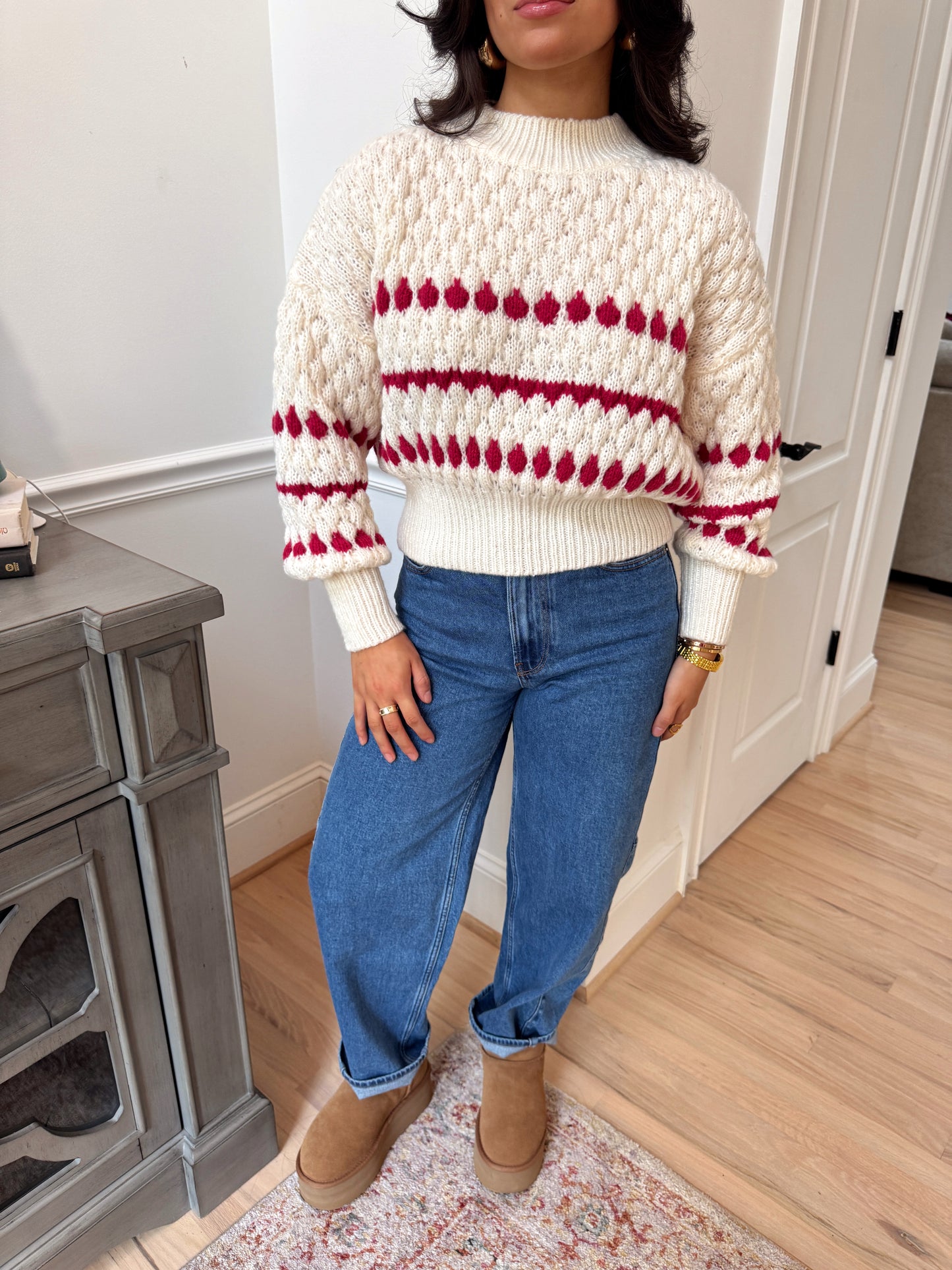 Peppermint Bark Knit Sweater