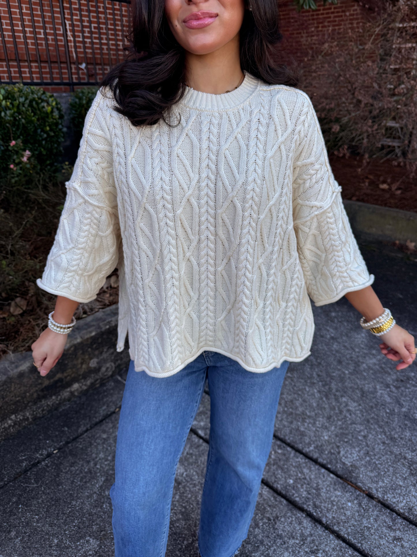 The Belmont Cable Knit Sweater