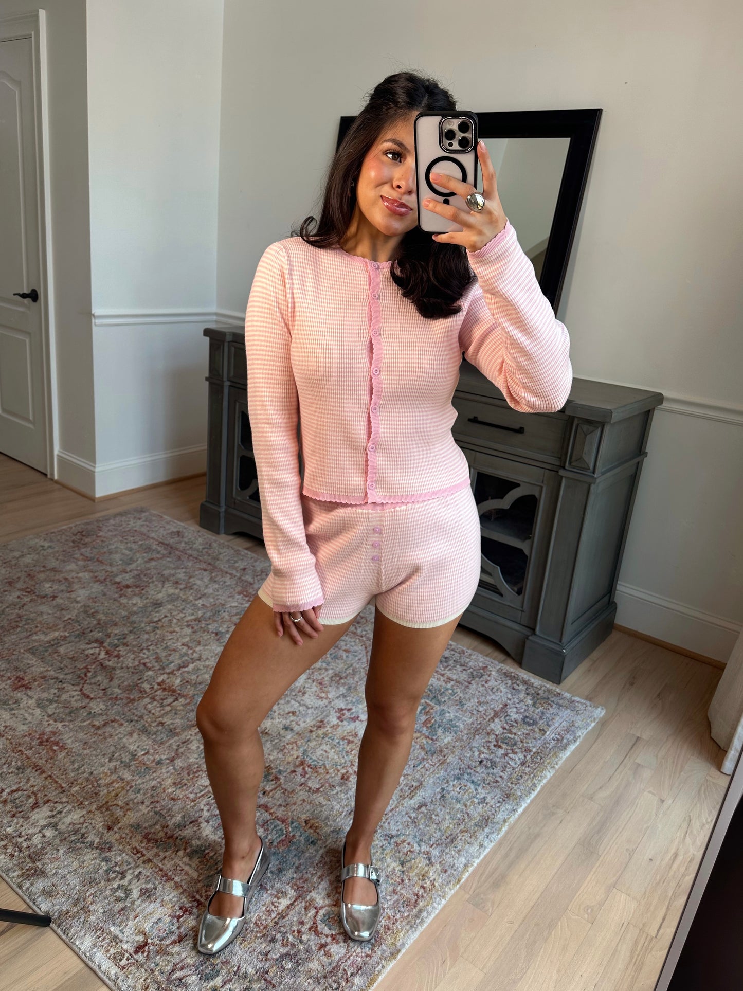 Baby Girl Striped Lounge Set