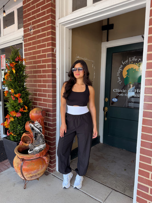 Black & White It Girl Jumpsuit