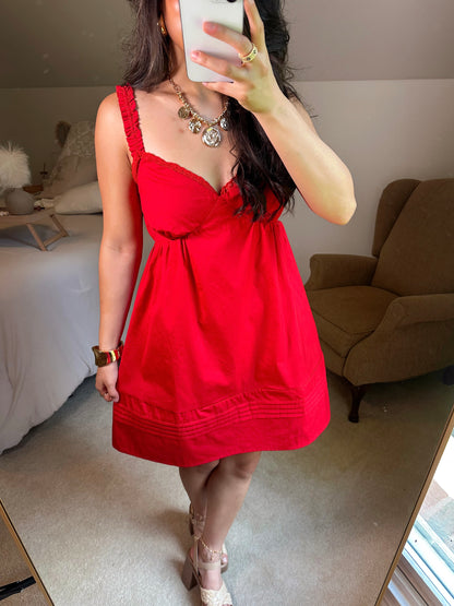 Red Babydoll Dress