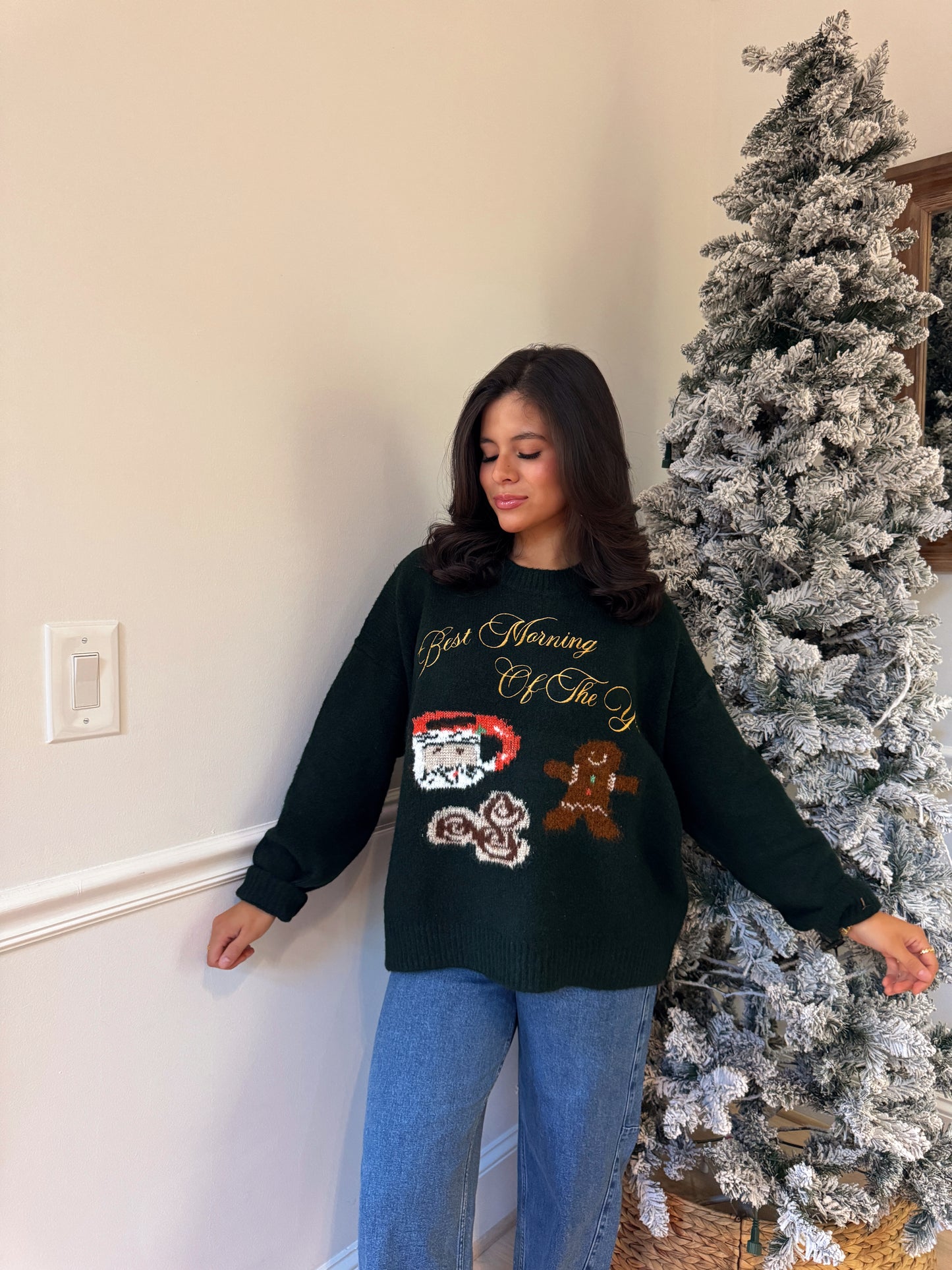 Best Morning Of The Year Knit Sweater