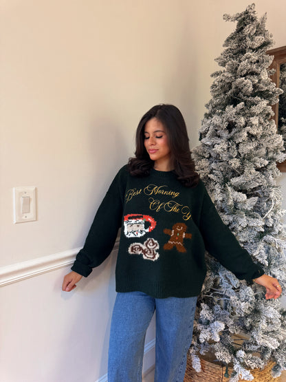 Best Morning Of The Year Knit Sweater