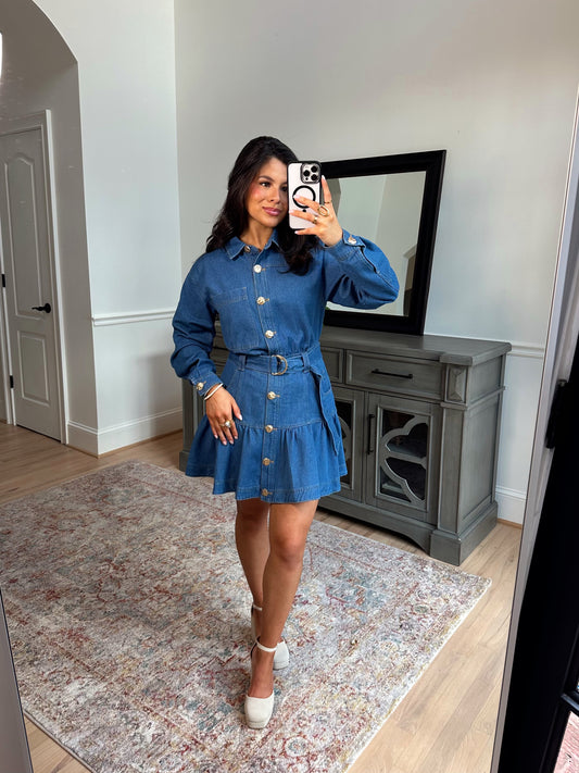 Classy Jolie Denim Dress