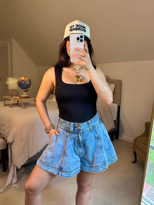 Black Tank Bodysuit