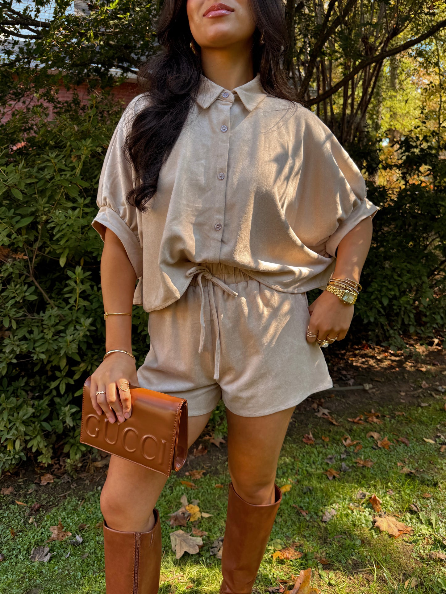 Here For Seconds Suede Set