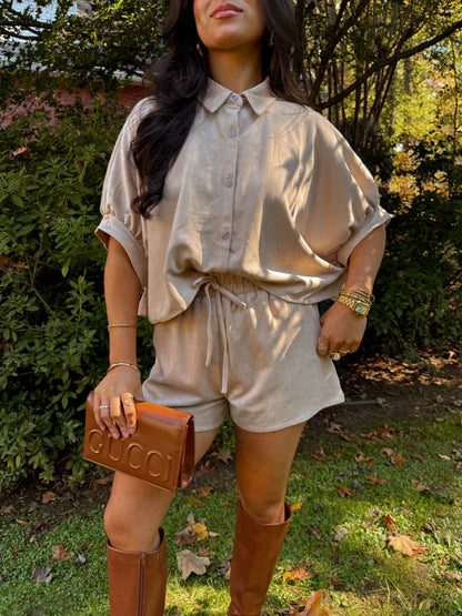 Here For Seconds Suede Set