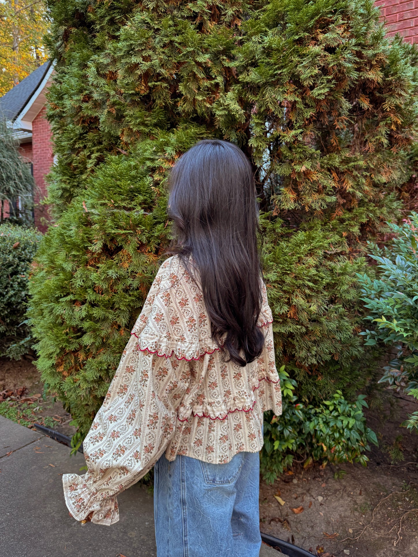 Autumn Aura Button Up Top