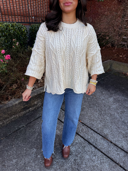 The Belmont Cable Knit Sweater
