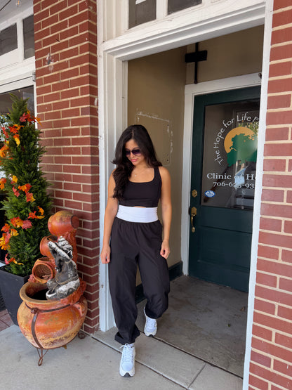 Black & White It Girl Jumpsuit