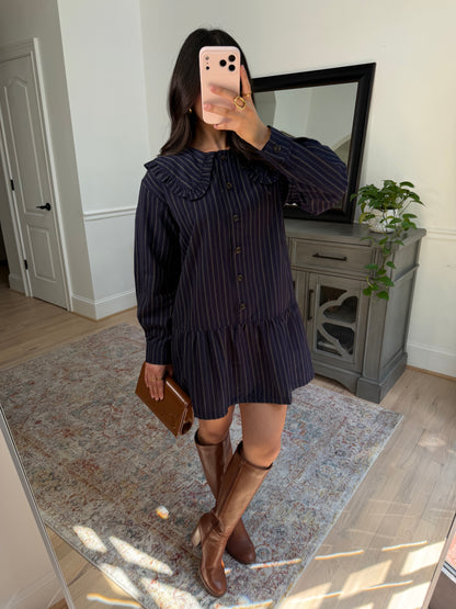 Forest Ember Collared Dress