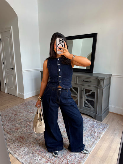 Indigo Wide Leg Jeans