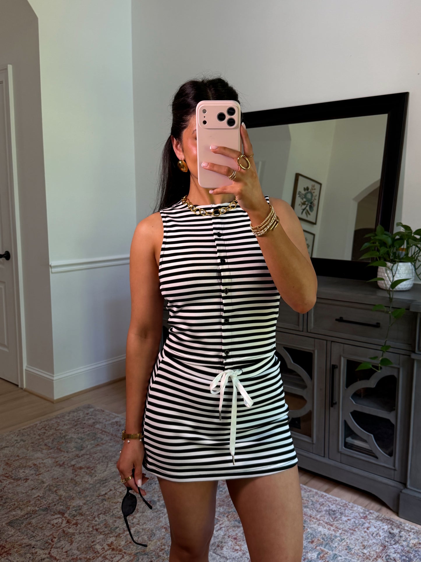 Cool Girl Striped Skort Set