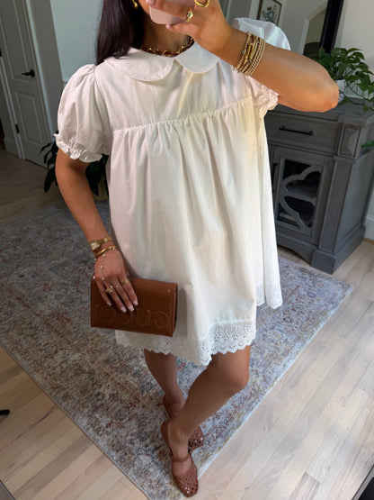 Charming White Babydoll Dress