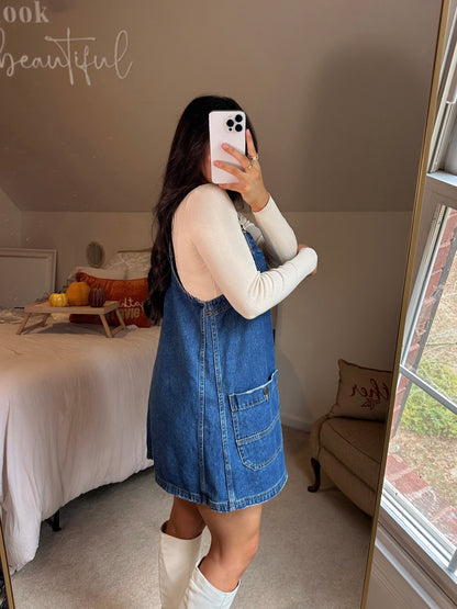 Denim Overall Dress