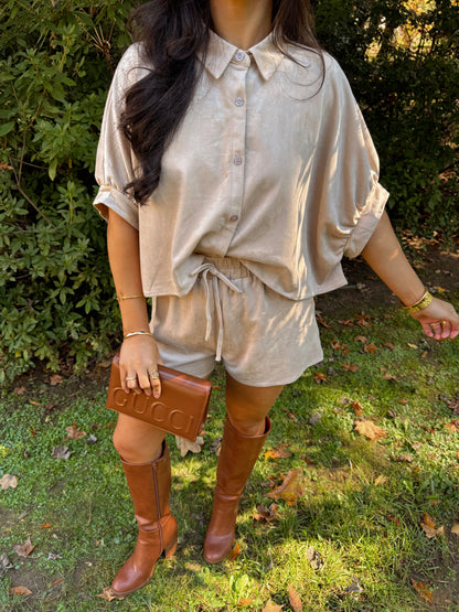 Here For Seconds Suede Set