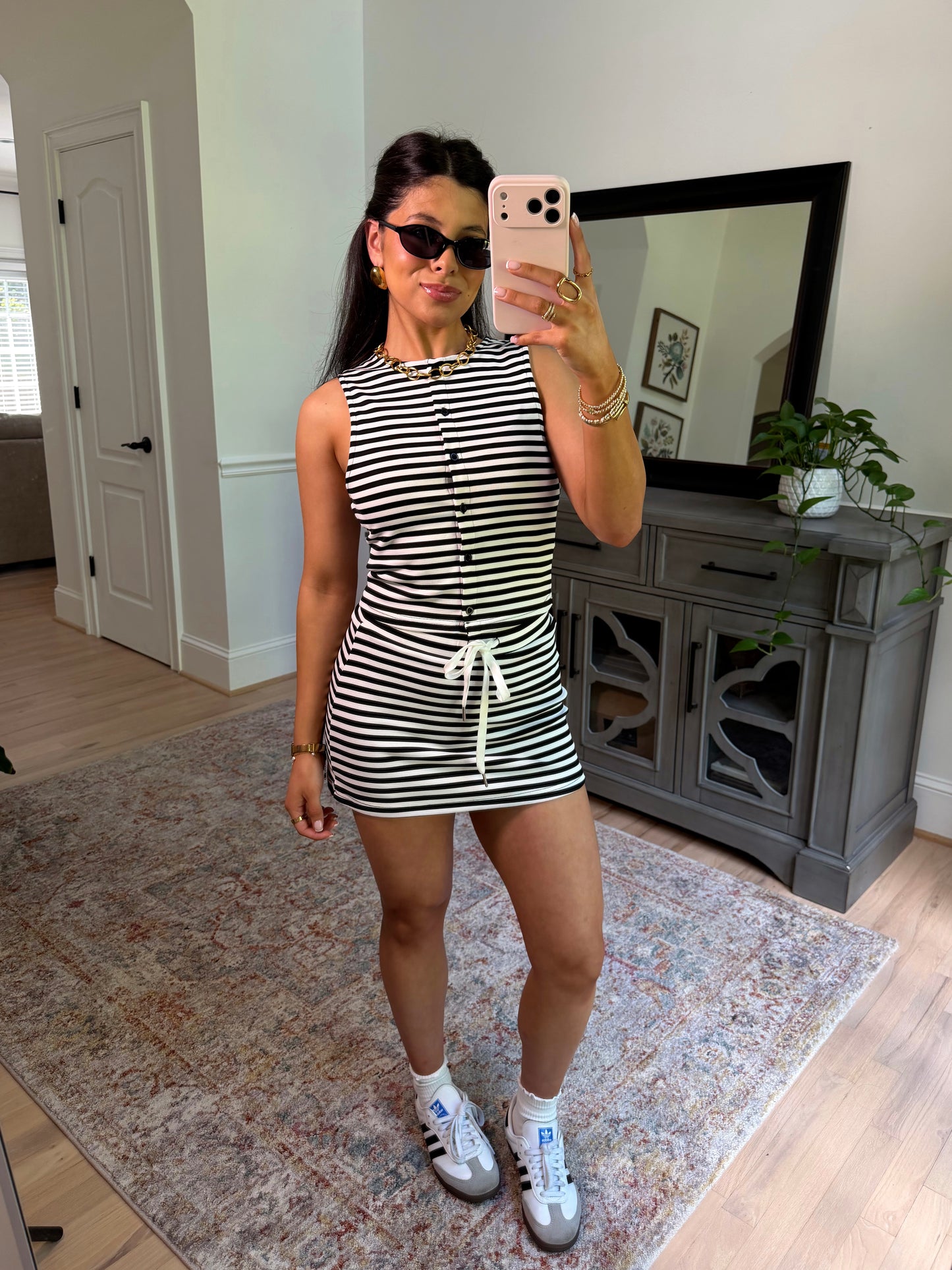 Cool Girl Striped Skort Set