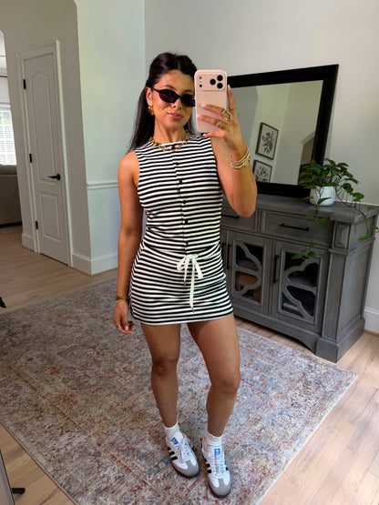 Cool Girl Striped Skort Set