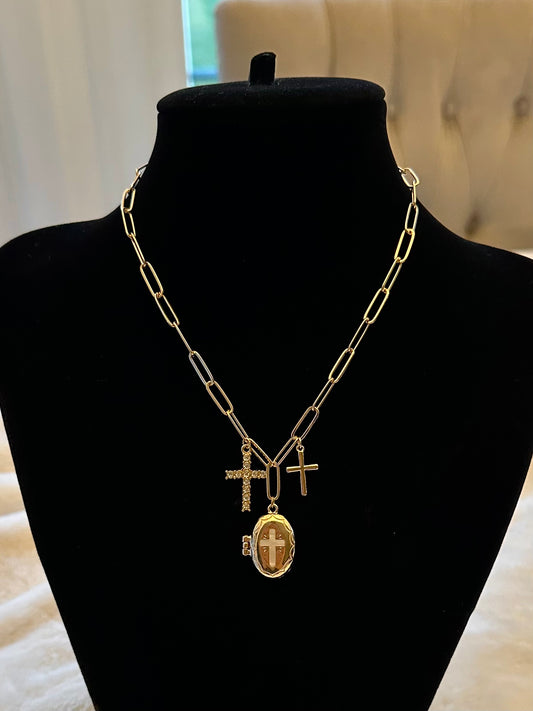 Cross Charm Necklace